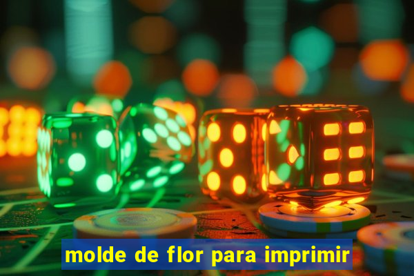 molde de flor para imprimir